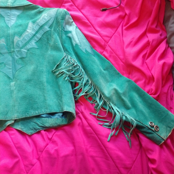 Boar Suede Leather Jacket - Picture 4 of 16